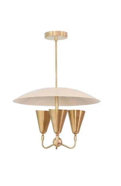 Chandelier Sputnik En Laiton Antique Moderne À 10 Bras Cadeau De Noël