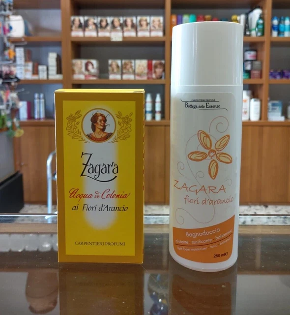 Zagara Acqua Colonia spray Carpentieri Profumi 50 ml. Bagnodoccia 250 ml.