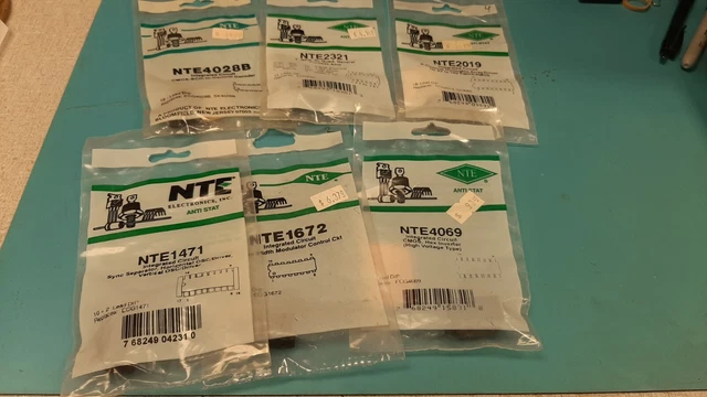 Nte "Mix Ic Bag #5" Nte4069 , Nte1672 , Nte2019 , Nte2321 , Nte4028B , Nte 1471