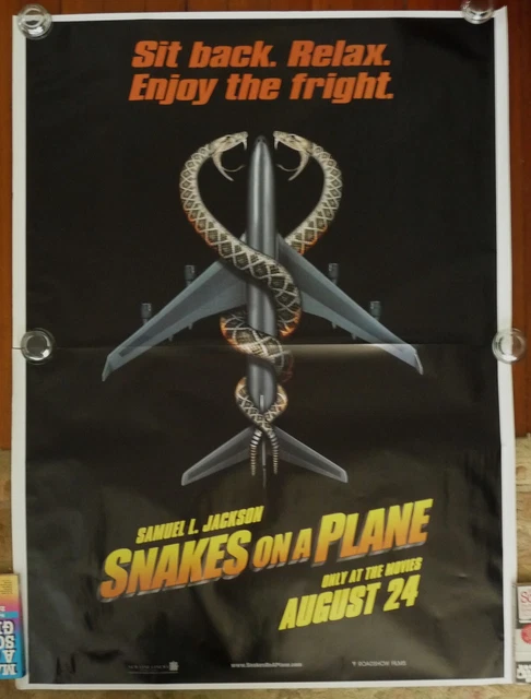 SNAKES ON A PLANE Original 2006 Australian Advance 2-Sheet Horror Movie Poster