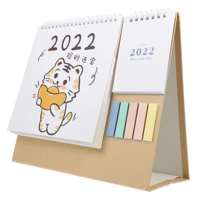 CHINESE LUNAR CALENDAR Monthly Stand Up Calendar 2022 New Year Calendar