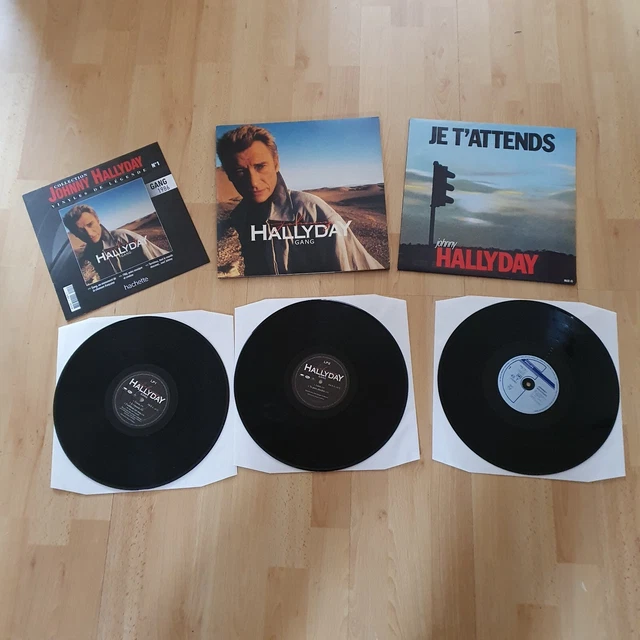 Johnny Hallyday - "Gang" version 2 LP vinyles 33 t + Maxi 45 t "Je t'attends"