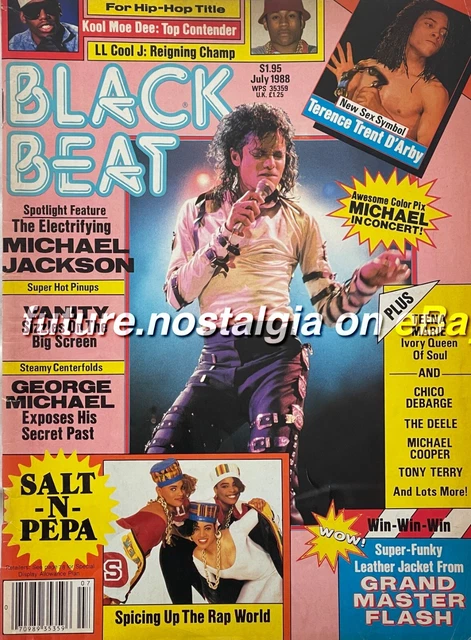 マイケルジャクソン　海外雑誌88年 Right On Magazine June 1988 Michael Jackson, Salt N Pepa&