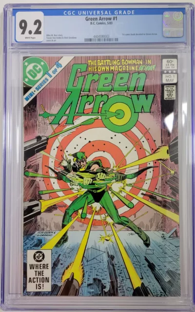 Green Arrow #1 (1983) - CG 9.2 White Pages!! 1st Solo Series!