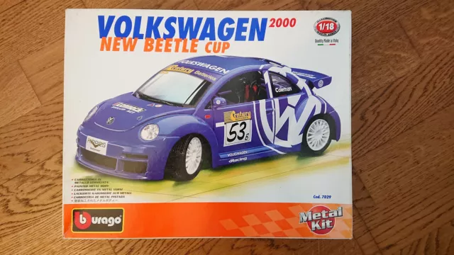 Volkswagen New Beetle Cup 2000 1/18 Burago BBurago kit VW