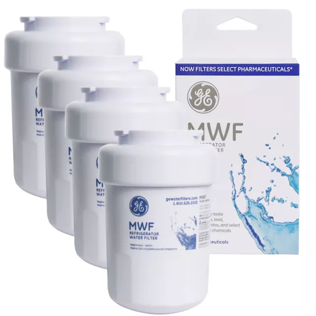 Pack of 4 General Electric GE MWF Refrigerator Water Filter Brand New Boxed Seal