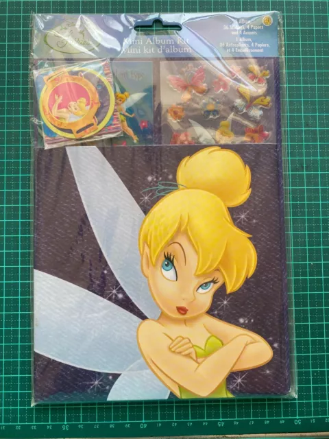 Disney Sandylion Mini Album Kit 8x8 Tinkerbell Fairy Stickers Paper