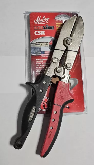 Malco Tools C5R RedLine 5-Blade Sheet Metal Duct Pipe Crimper NEW