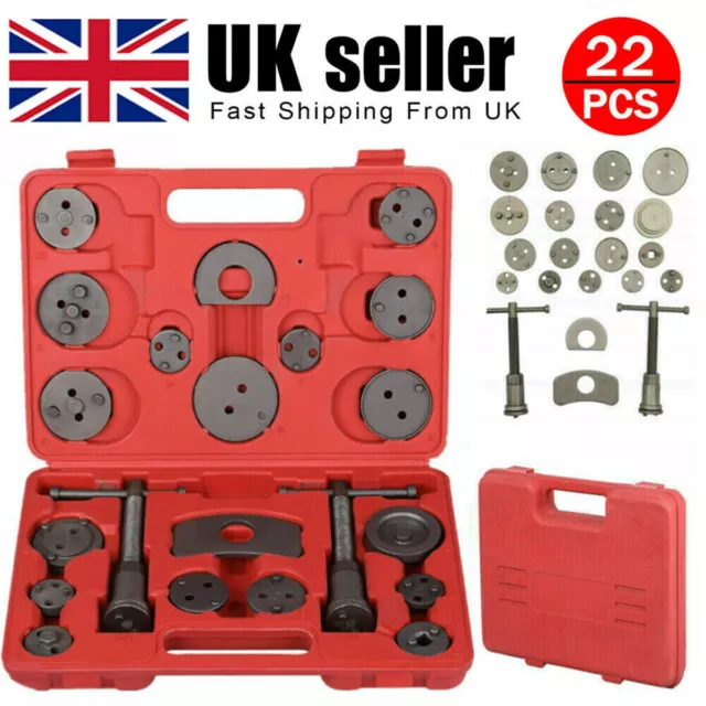 22pc Auto Car Universal Disc Piston Caliper Brake Rewind Wind Back Tool Kit Set