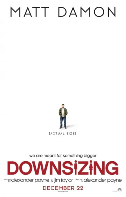 DOWNSIZING great advance original 27x40 D/S movie poster