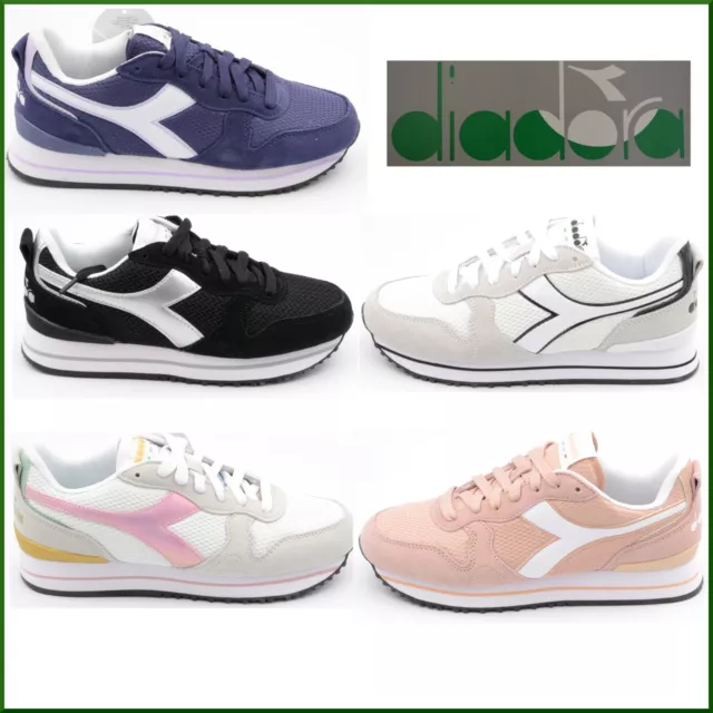 Scarpe sneakers da donna DIADORA ginnastica sportive platform ragazza in nylon