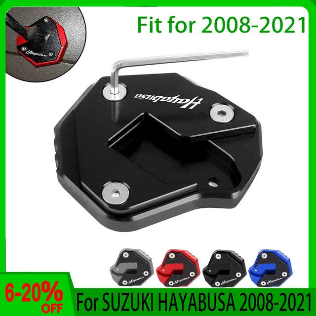 For SUZUKI HAYABUSA 2008-2021 CNC Kickstand Foot Side Stand Extension Pad