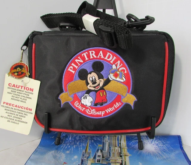 WALT DISNEY WORLD Small Pin Trading Bag Crossbody Belt Bag & Sealed
