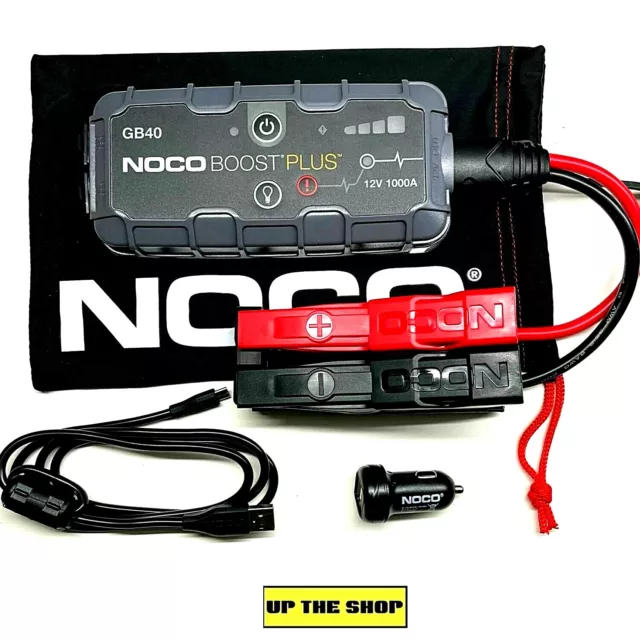 NOCO GB40 12v 1000A Boost Plus Lithium Portable Car Battery Jump Starter  Pack