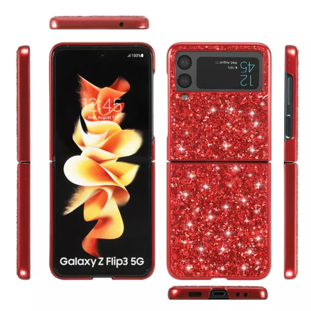 Convient à la coque de téléphone Samsung Galaxy Z Flip 3 Bling