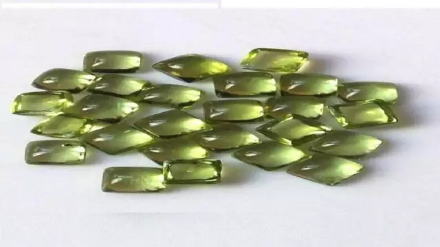 Meilleur Qualité Lot Naturel Péridot 4x6mm Octogone à Facettes Coupe Vrac Gemmes