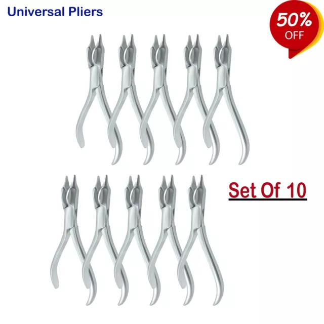 Dental Orthodontic Instruments Set Of 10 Universal Bending Pliers CE