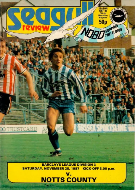 Brighton & Hove Albion v Notts County 1987-88