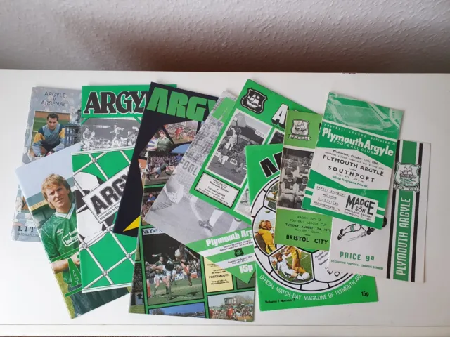 Plymouth Argyle Home League Cup Programmes 1960 - 1989 You Choose