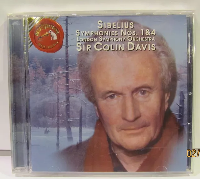 RCA Red seal Cd, Sir Colin Davis, Sibelius sym. no 1&4 NM