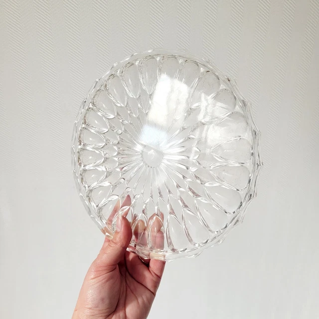 VINCIGANT Plateau Miroir Décoratif en Verre Plateau Cristal Argenté Plat Rond Plateau Parfum