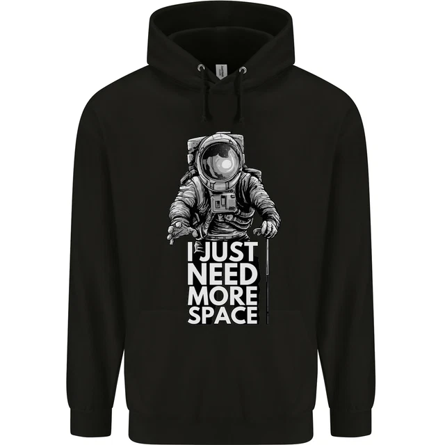 I Just Need More Space Funny Astronaut Childrens Kids Hoodie
