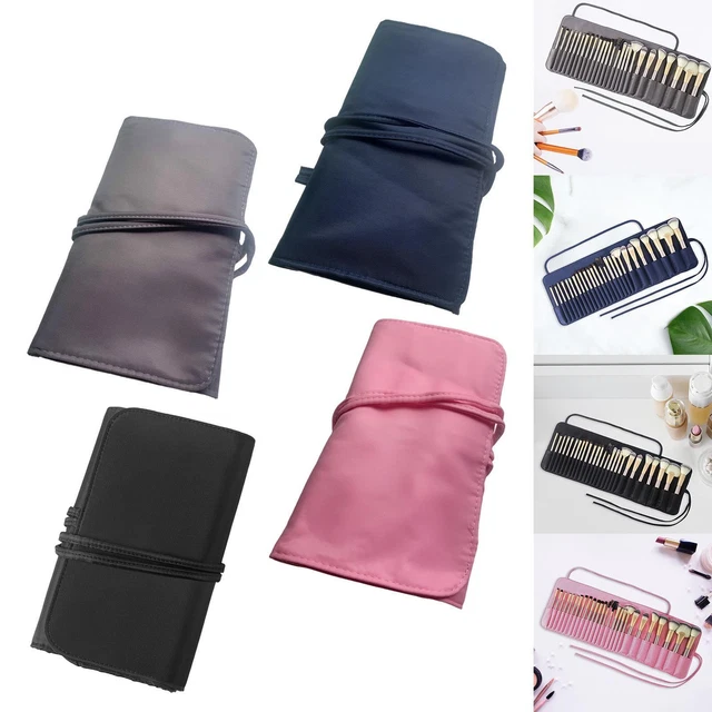 Sac à main de maquillage porte-brosse stockage portable 26 poches élastiques