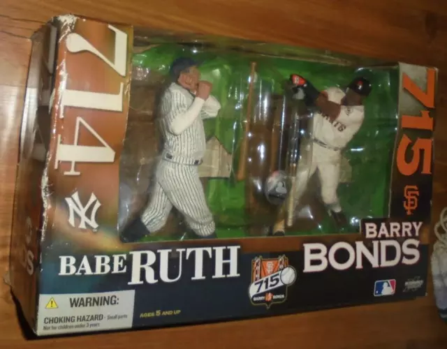 Cooperstown Collection BABE RUTH & BARRY BONDS Figures McFarlane 2006