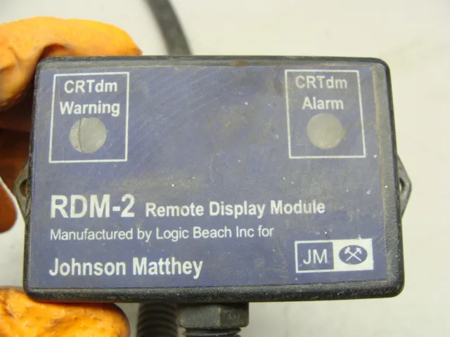 2001 VOLVO JOHNSON MATTHEY RDM-2 REMOTE DISPLAY MODULE CRTdm WARNING/ALARM