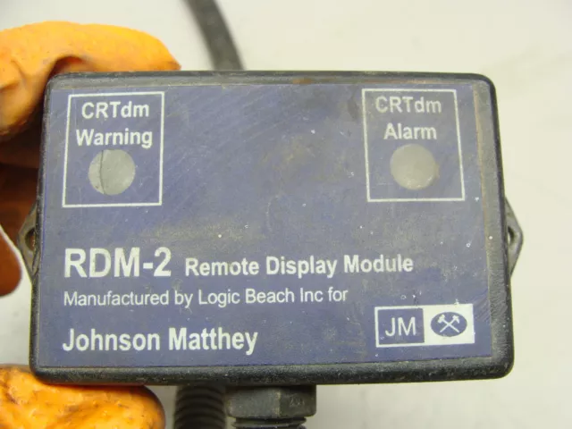 2001 VOLVO JOHNSON MATTHEY RDM-2 REMOTE DISPLAY MODULE CRTdm WARNING/ALARM