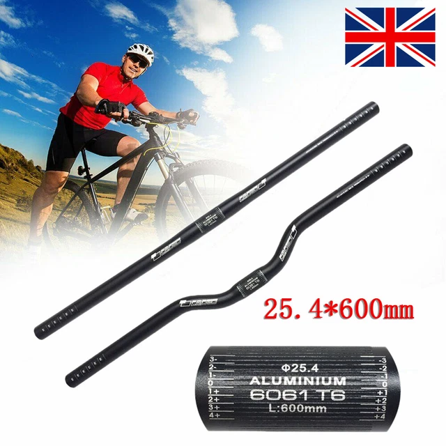 Aluminium Alloy Bicycle MTB Mountain Bike Handlebar Riser Bar 25.4mm Extra Long
