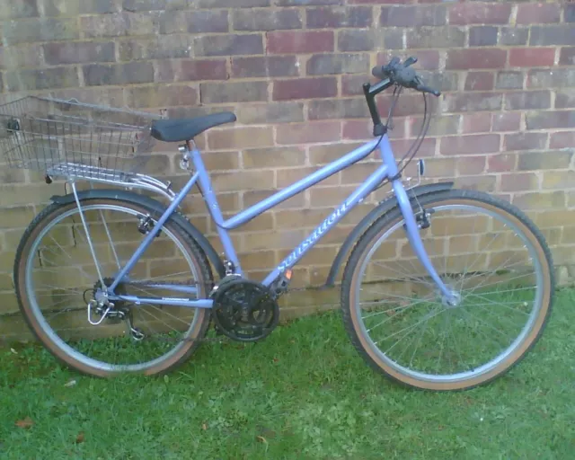 ladies bike with basket townsend sensation colour lilac