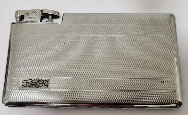 VINTAGE POLO CIGARETTE Case & Lighter 1940's. £19.36