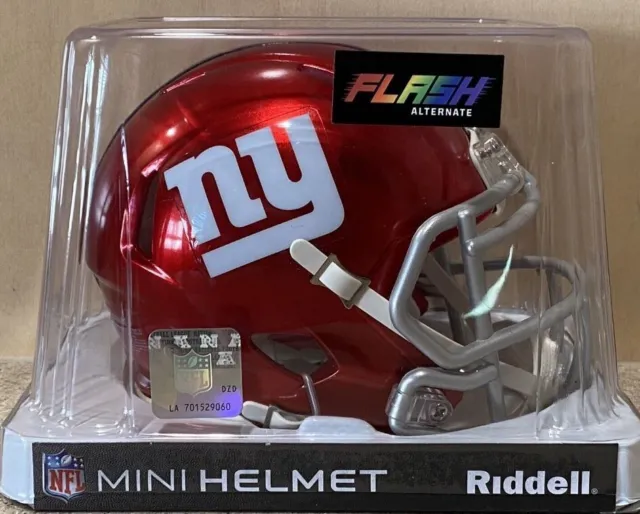 Nfl New York Giants Flash Riddell Mini Speed Helmet