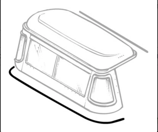 LAND ROVER SERIES Truck Cab Lower Rear Cab Seal 333486 £33.46 PicClick UK