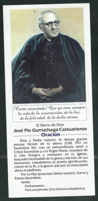 santino del Siervo de Dios P. Jose estampa image pieuse holy card