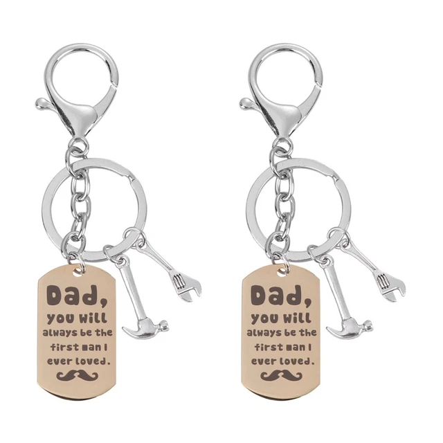 2 pcs Keychain Hammer Mini Tool Creative Gift Keychains Key Rings for Bag Decor