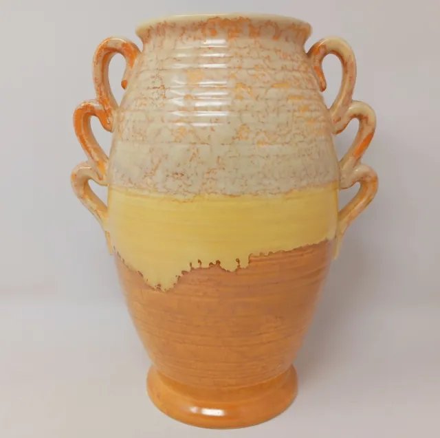 Beswick Mid Century Large Vase No. 560 Brown Yellow Orange Beige Tall Grecian