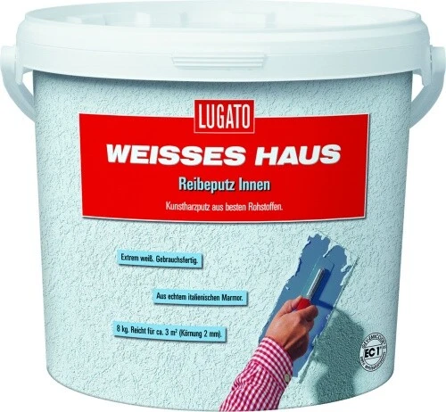 Intonaco a grattugia casa bianca Lugato 3 mm interno 20 kg