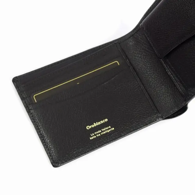 Wallet Brand Fashionable Present Gift Leather Set Orobianco Bi-Fold Mens Male Ge