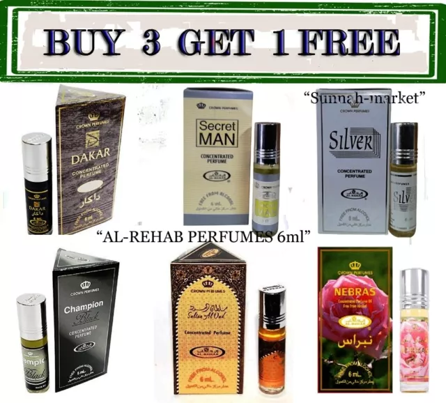 Golden Sand By Al Rehab Oriental Concentrated Perfume 6ml oil BUY 3 GET ONE  FREE