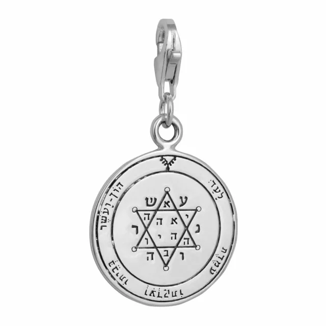 Anhänger Seal King Solomon Tranquility and Equilibrium Karabiner Silber 925...