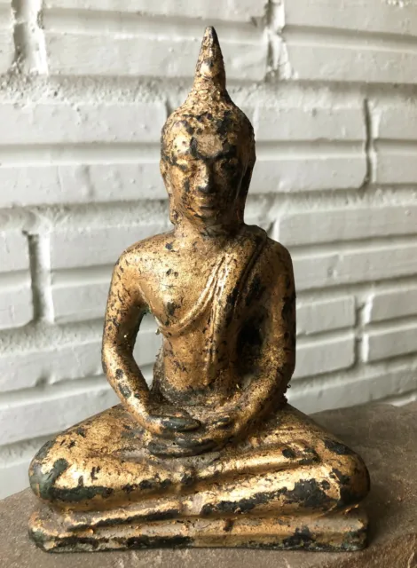 A Nice Antique Thai Bronze Buddha, Sukhothai Style, Thailand 19th Century