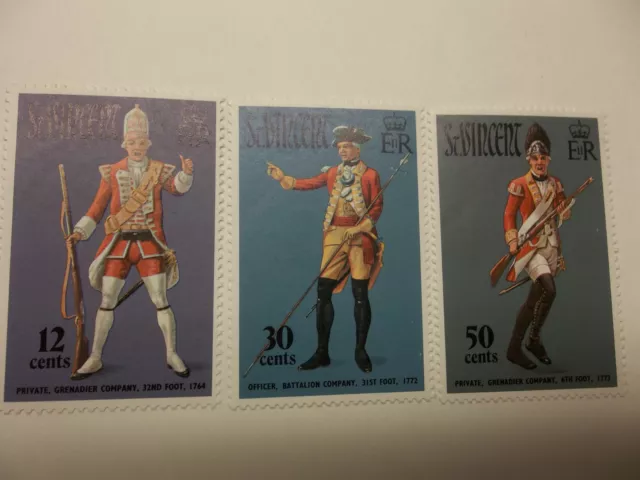 ST.VINCENT.1972.MILITARY UNIFORMS(1764) sg.337-9