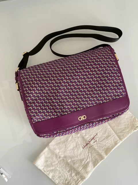 Salvatore Ferragamo borsa tracolla "gancini" rara fantasia (2019) - AU-21   New