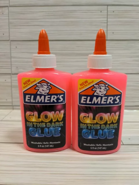 Elmer's Glow in The Dark Liquid SLIME Glue, Washable, Blue, 1 Quart