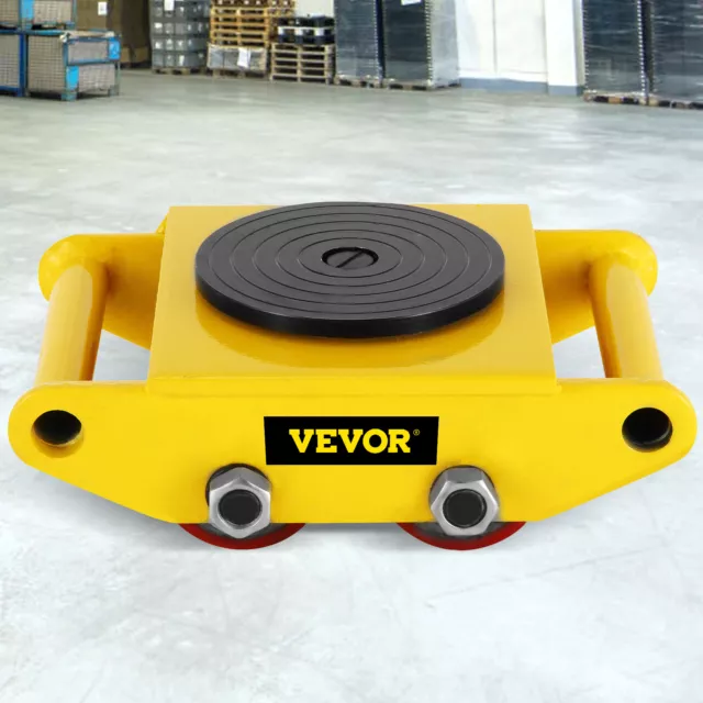 6 Ton Machinery Mover Machine Dolly Skate Machinery Roller Mover Cargo Trolley,