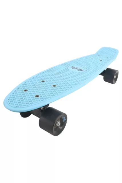 AREA Cruiser Skateboard Blau 56 cm Street Skater Retro Look