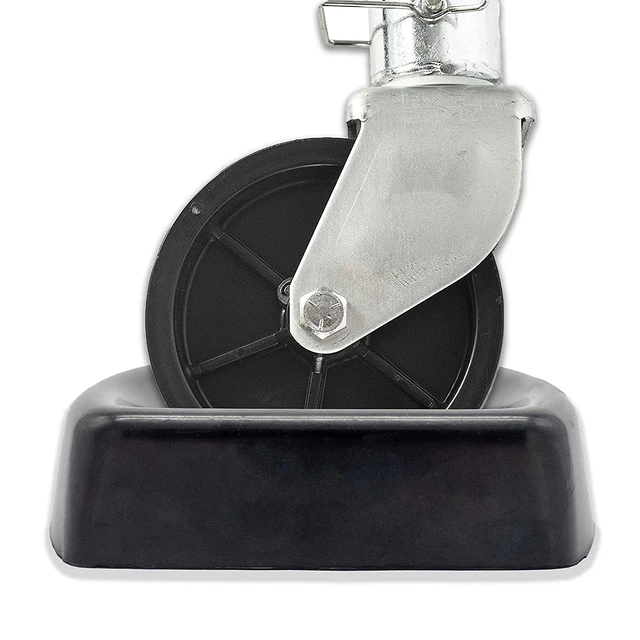 Caravanture Jack Caster Wheel Dock for Caravans and Trailers - Heavy Duty Rubber