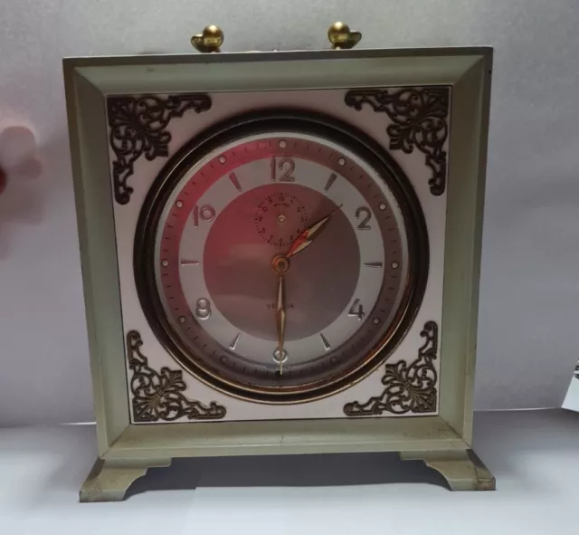 Veglia - Orologio - Sveglia Da Tavolo Anni 60/70 - Ricarica Manuale Funzionante